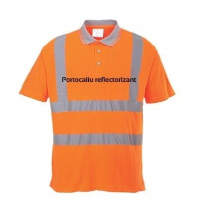 Tricou Striat Polo HI-VIS