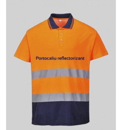 Tricou polo confort bicolor