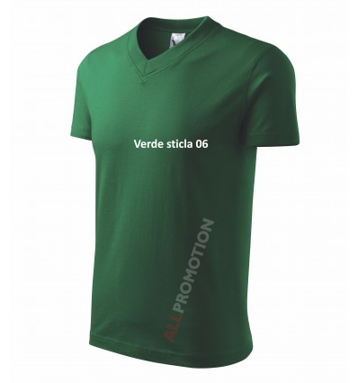 Tricou cu decolteu in V 160g