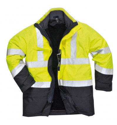 Jacheta de ploaie Bizflame HI VIS, protectie multipla