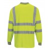 Tricou polo HI-VIS cu maneca lunga