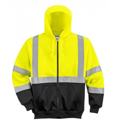 Hanorac Hi-Vis Bicolor cu Fermoar